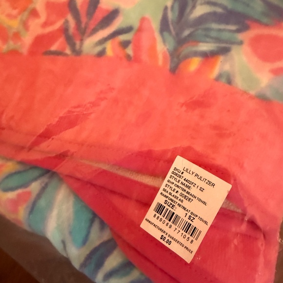 NIP Lilly Pulitzer Rainforest Retreat Sea Glass Aqua set - Picture 4 of 8